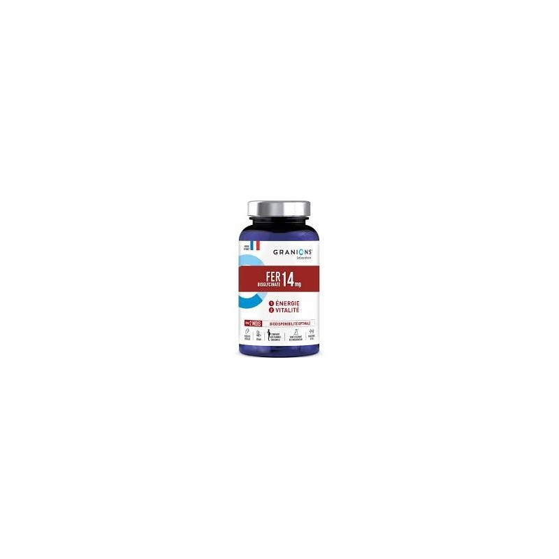 GRANIONS FER BISGLYCINATE 14MG B60 GELULES