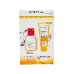 Bioderma Photoderm Xdefense Ultra Fluide Max 02 Teinte+Sensibio H2O 100ml Pack