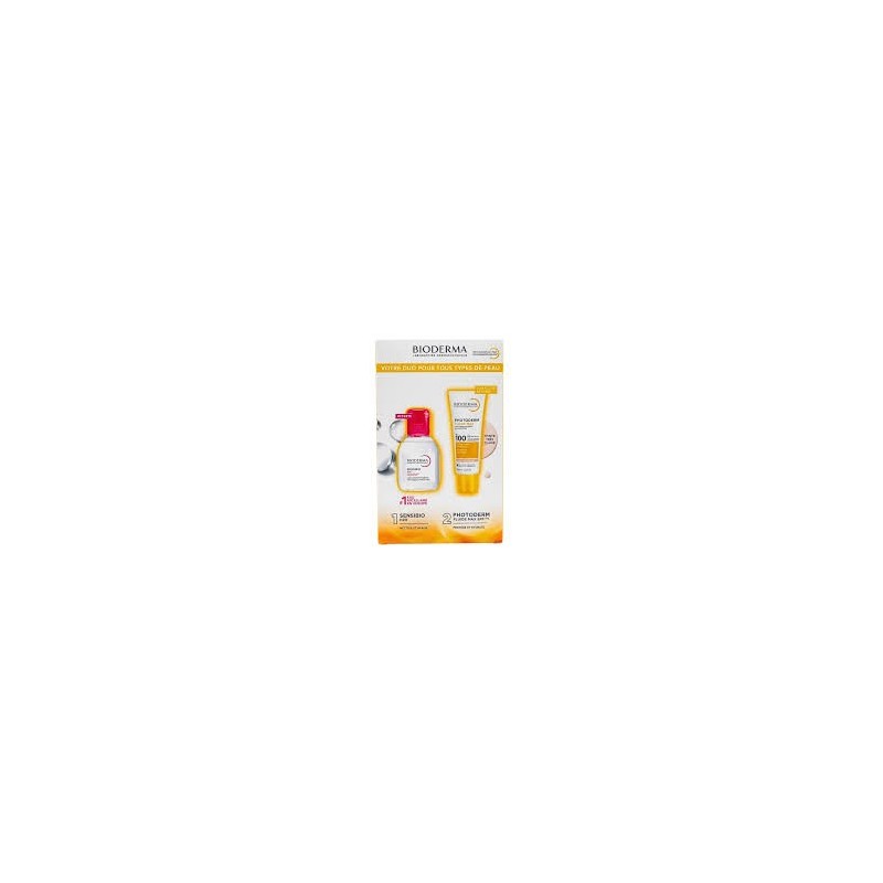Bioderma Photoderm Xdefense Ultra Fluide Max 02 Teinte+Sensibio H2O 100ml Pack
