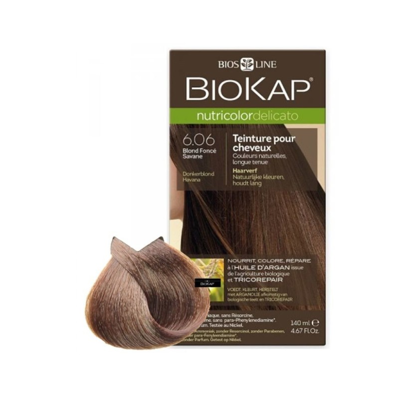 BIOKAP NUTRICOLOR DELICATO RAPID 6.06 BLOND FONCE 140 ML