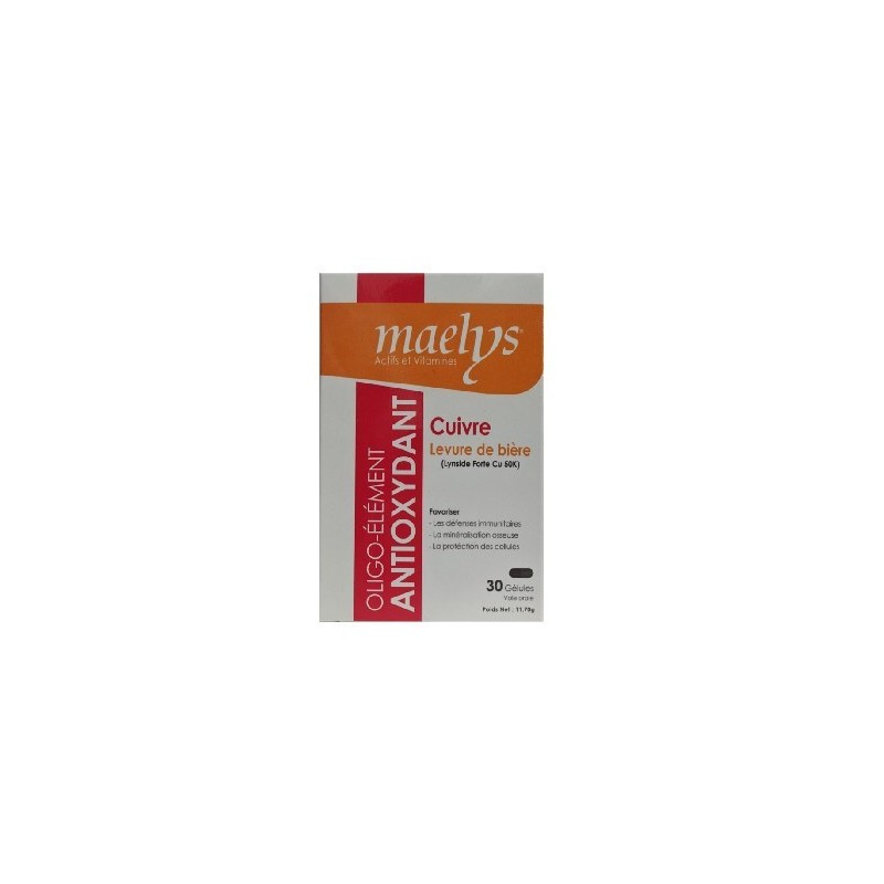 MAELYS CUIVRE LEVURE DE BIERE 30 GELULES