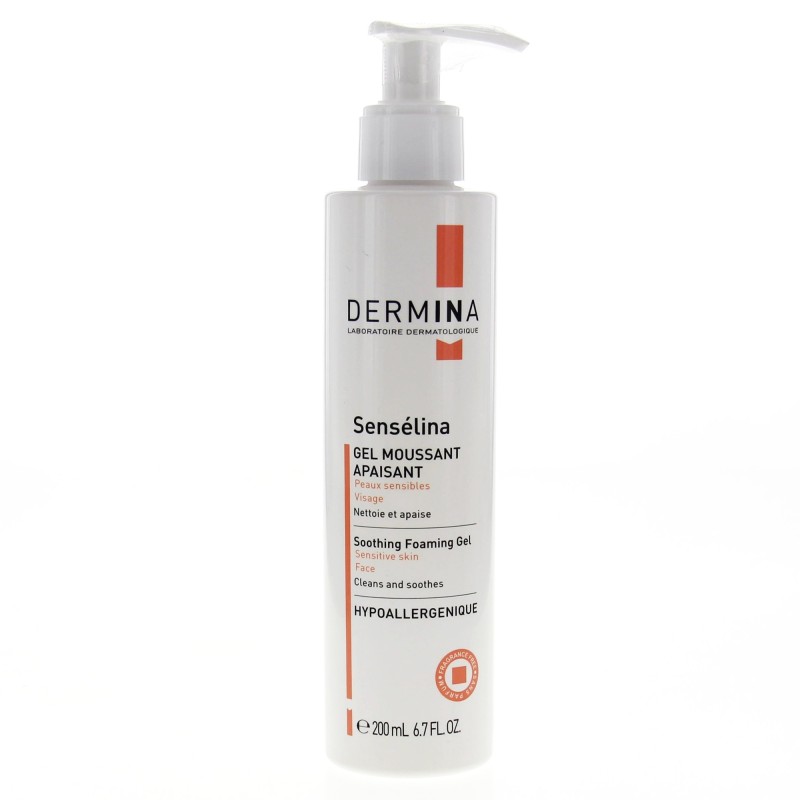 DERMINA SENSELINA GEL MOUSSANT APAISANT 200ML