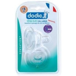 DODIE TETINE PLATE SENS+ ANTI COLIQUE D3 +6M X2