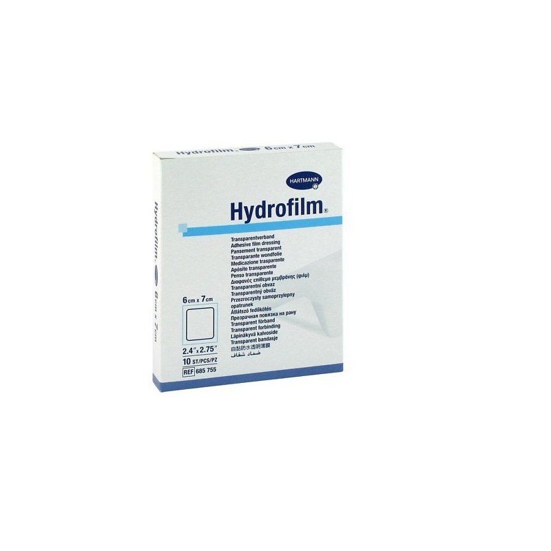 HARTMANN HYDROFILM PANSEMENT TRANSPARENT ADHESIVE 6CMX7CM REF685755