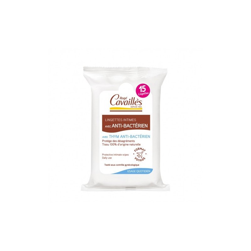 RC LINGETTES ANTIBACTERIEN 15 U