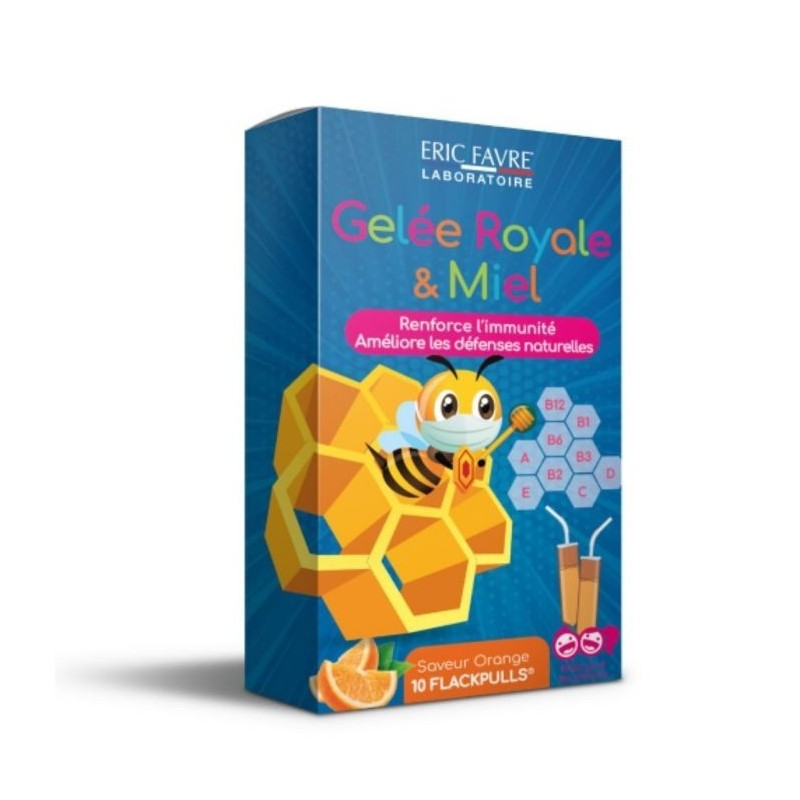 ERIC FAVRE GELEE ROYALE ET MIEL KIDS AVEC PAILLE 10*10ML