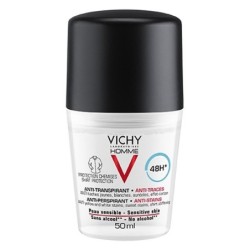 Vichy Homme Déodorant Bille Anti-Traces 48H peau sensible 50ml