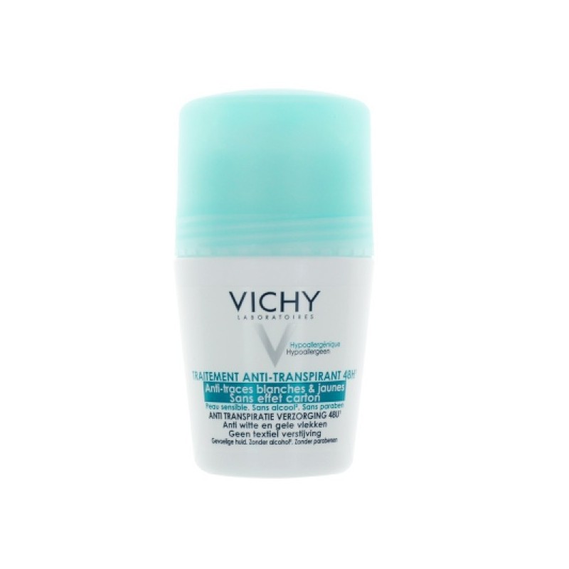Vichy Déodorant 48H Anti-Traces Bille Peau Sensible 50ml