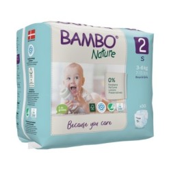 BAMBO NATURE taille 2.  3-6KG   30 u