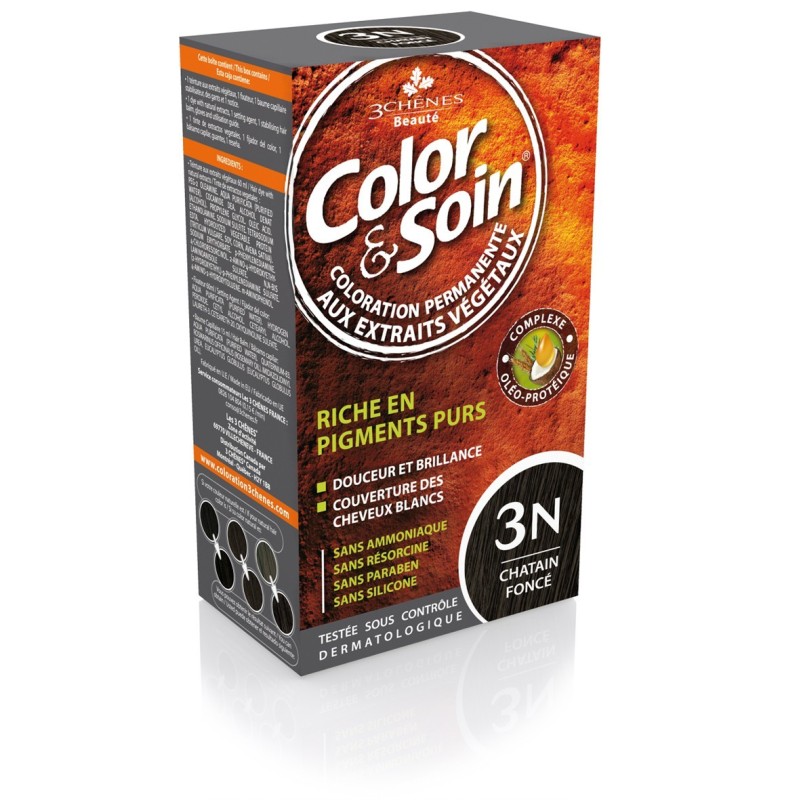 3 CHENES COLOR & SOIN 3N CHATAIN FONCÉ