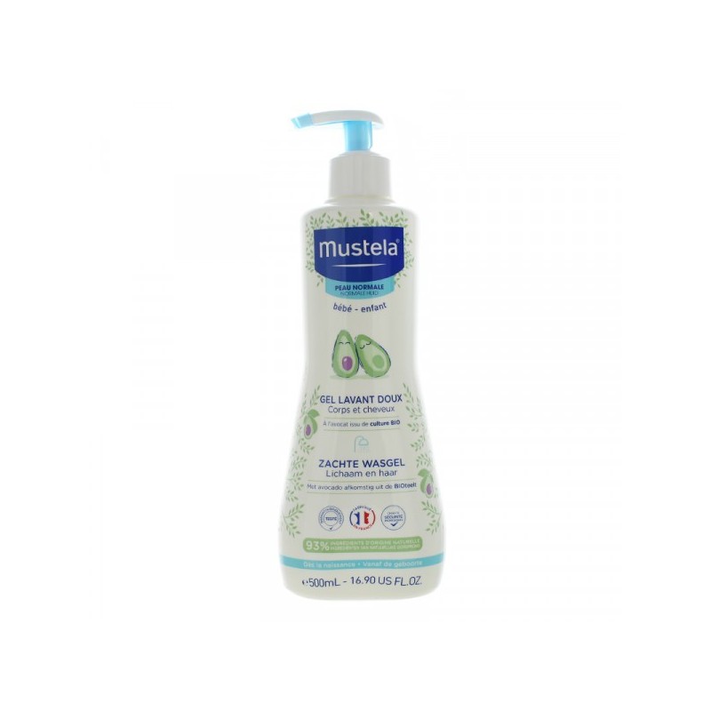 MUSTELA GEL LAVANT DOUX CORPS ET CHEVEUX 500 ML