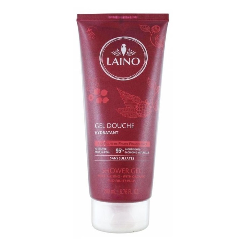 LAINO GEL DOUCHE HYDRATANT PULPE DE FRUIT ROUGE 200ML