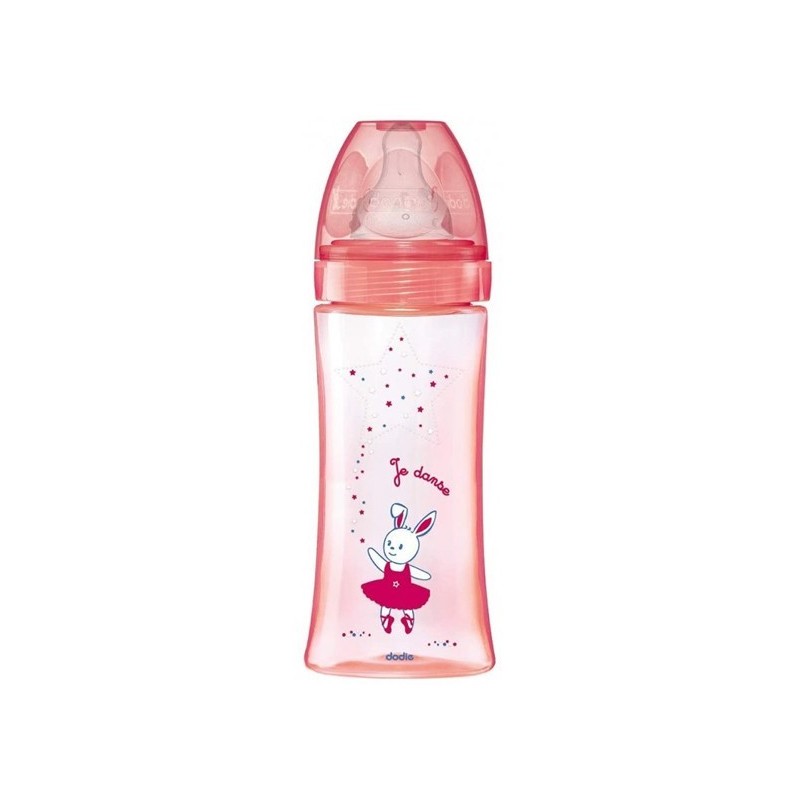 DODIE BIB INI+ 330ML ROSE DANSE +6 M TET RONDE 3 VIT D3