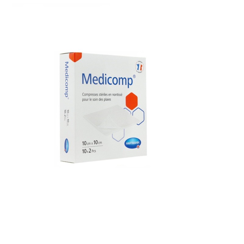 HRTM MEDICOMP S 40- COMPRESSE EN NONTISSÉ STÉRILES 10*10CM *