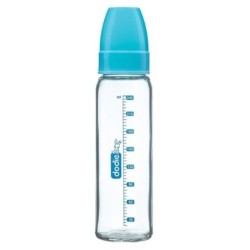 DODIE BIB EN VERRE 240ML BLEU