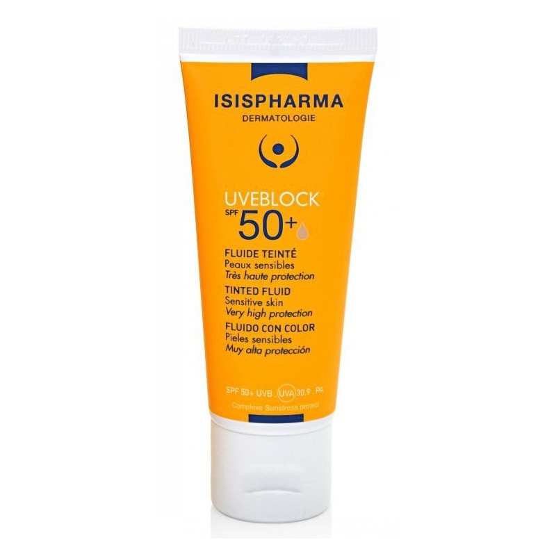 ISIS UVEBLOCK SPF 50+ DRY TOUCH TEINTE CLAIRE 40ML