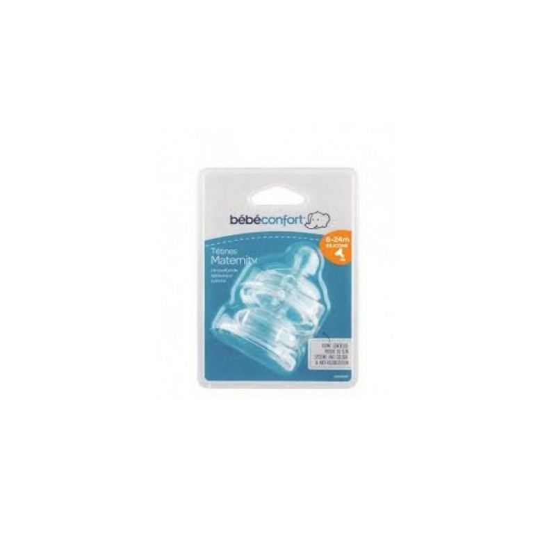 BEBE CONFORT 2 TETINE MATERNITY COL LARGE 6-24 BOUILLIE REF3102201200