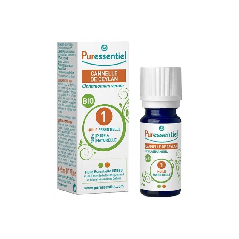 PURESSENTIEL HUILE ESSENTIELLE CANELLE DE CEYLAN 5ML