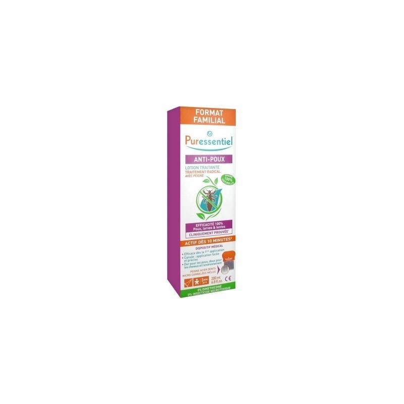 PURESS ANTI POUX LOTION + PEIGNE 200ML
