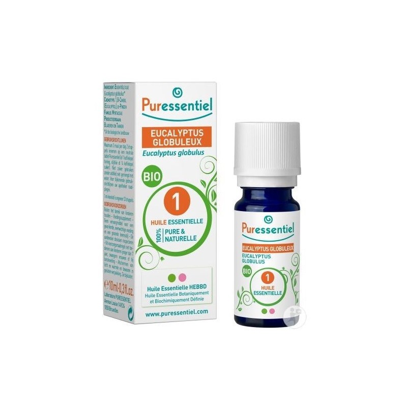 PURESSENTIEL HUILE ESSENTIELLE EUCALYPTUSE GLOBULEUX 10ML