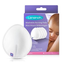 LANSINOH COUSSINET D'ALLAITEMENT LAVABLE - 4 UNITE