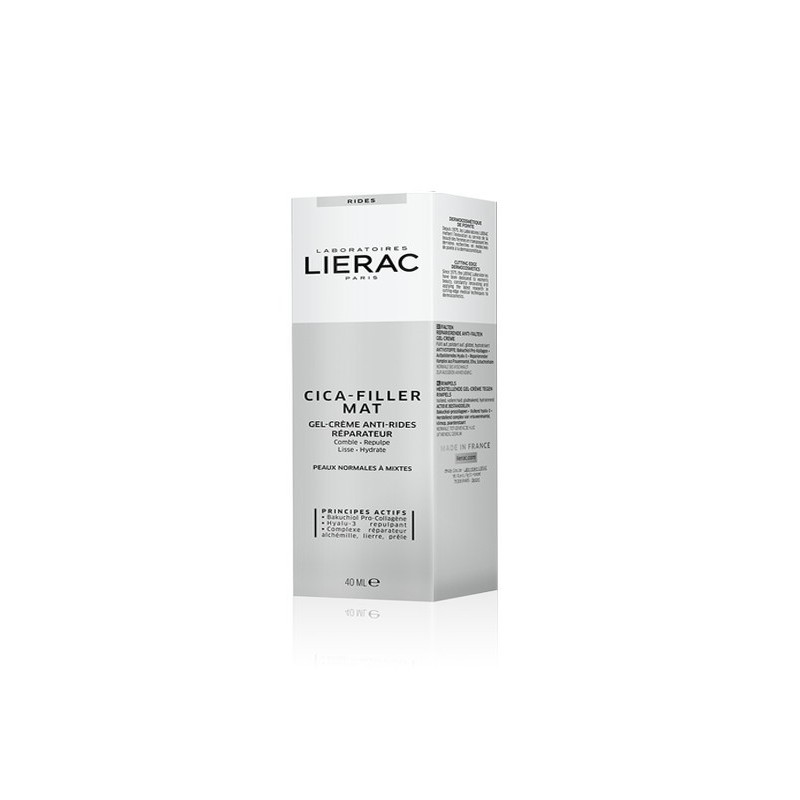 LIERAC CICA FILLER MAT GEL CREME ANTI RIDES 40ML