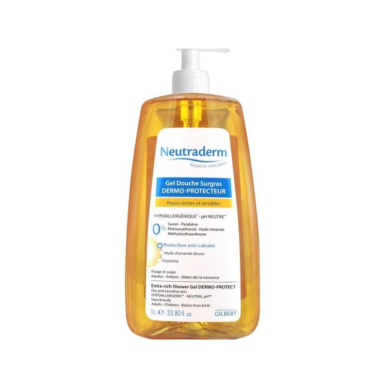 NEUTRADERM GEL DOUCHE SURGRAS DERMO PROTECTEUR 1L
