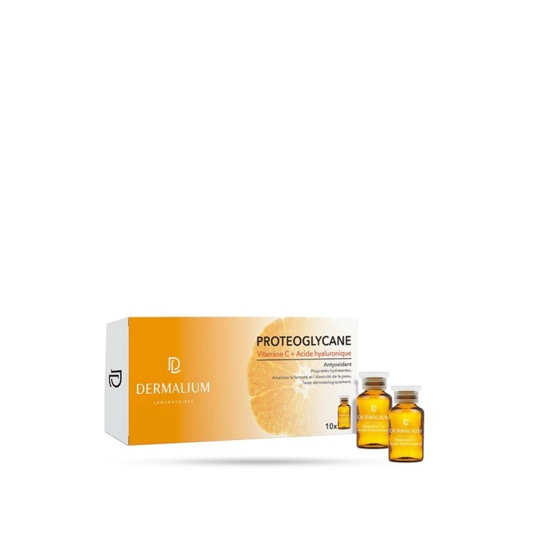 DERMALIUM PROTEOGLYCANE VIT C+ACIDE HYAL 10X2ML