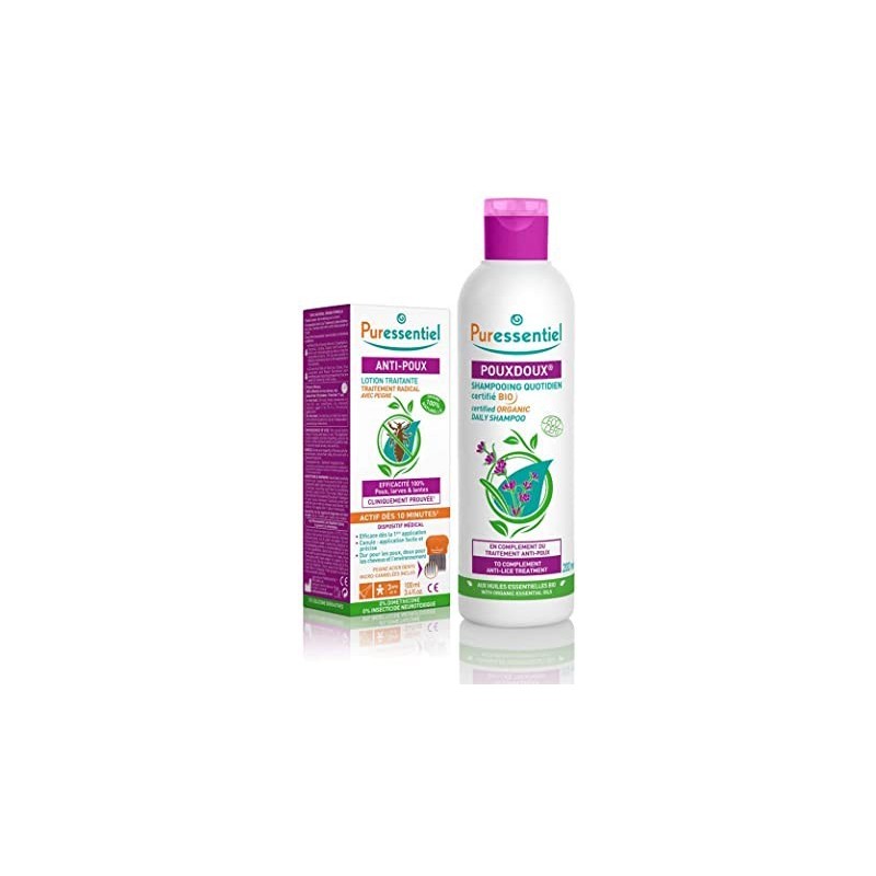 PURESS ANTI POUX SHAMP QUOTIDIEN POUXDOUX BIO FL 200ML