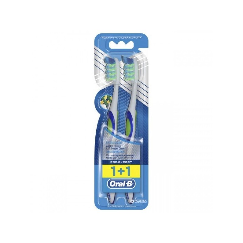 ORAL B BAD DUO ANTI BACTERIAL PRO EXPERT 40MEDIUM
