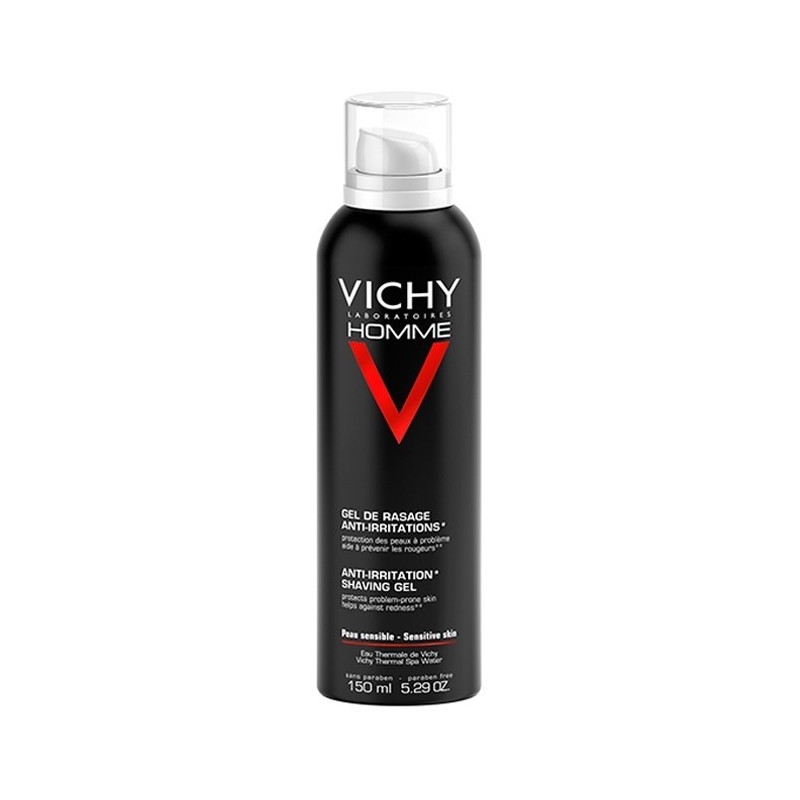 Vichy Homme Gel de Rasage Anti-Irritations Peau Sensible 150ml