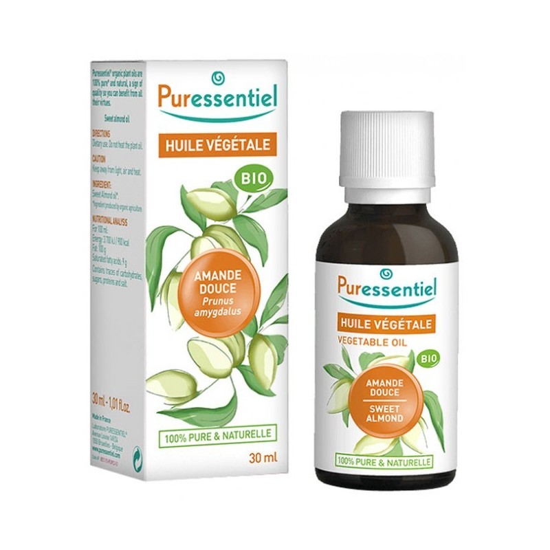 PURESSENTIEL HUILE VEGETALE AMANDE DOUCE 30ML