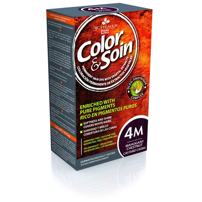 3 CHENES COLOR & SOIN 4M CHATAIN ACAJOU