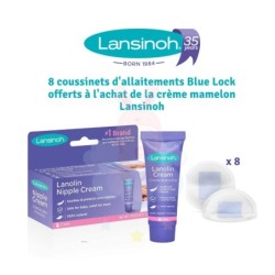 LANSINOH HPA LANOLIN CREME MAMELON 40ML+ 8 COUSSINETS D'ALLAITEMENT