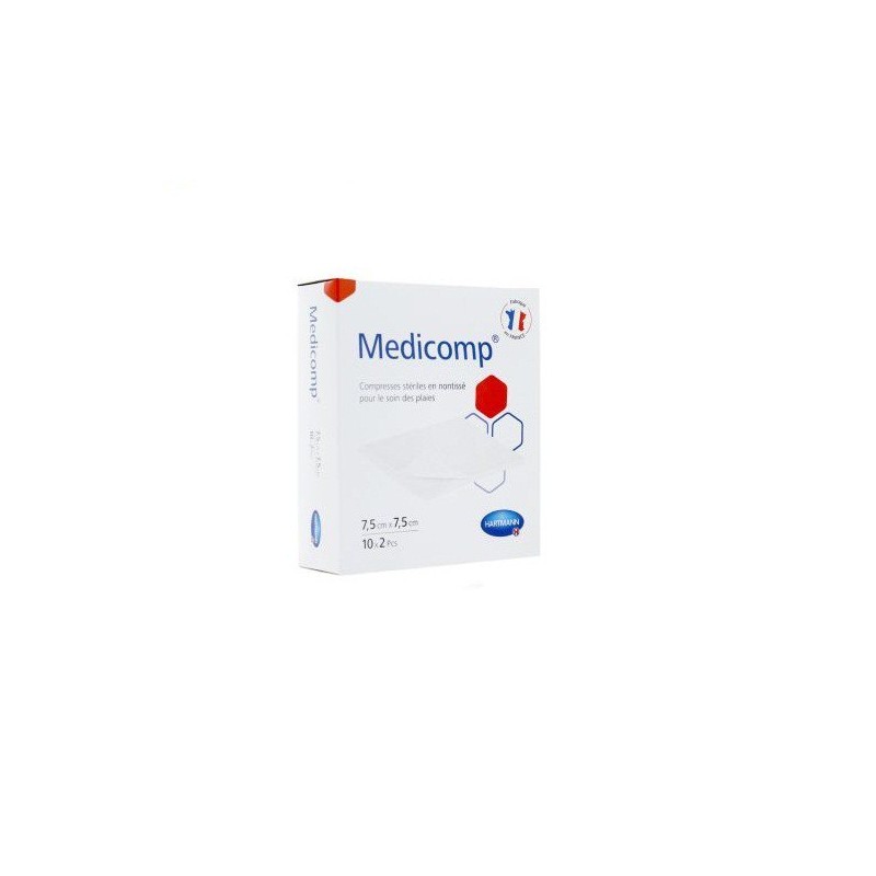HRTM MEDICOMP S 40- COMPRESSES EN NONTISSÉ STÉRILES 7,5*7,5C