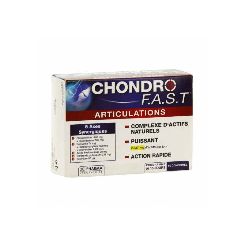 3 CHENES PHARMA OSTEOFAST 30 COMPRIMES