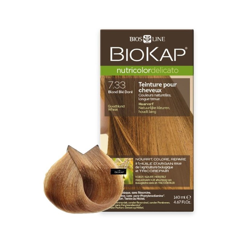 BIOKAP NUTRICOLOR DELICATO+ 7.33 BLOND BLE DORE