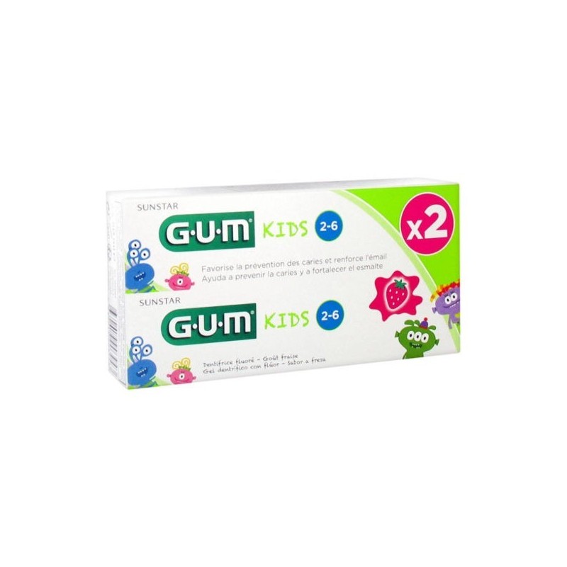 GUM PACK DENT KIDS DUO 3+ ans 50ml