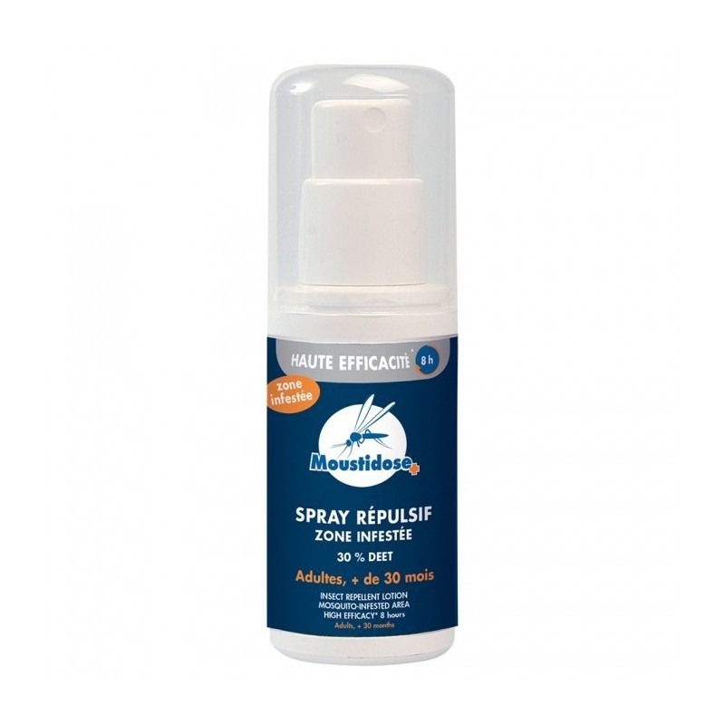 MOUSTIDOSE LOTION REPULSIVE 30% ADULTES ET ENFANT 125ML