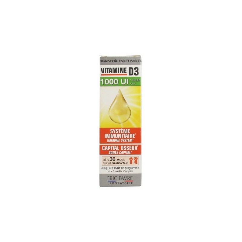 ERIC FAVRE VITAMINE D3 1000UI/JOUR 20ML