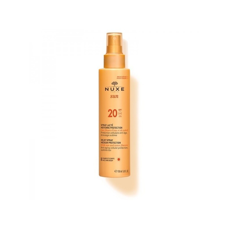 NUXE SUN SPRAY LACTÉ SPF 20 VISAGE/CORPS 150ML