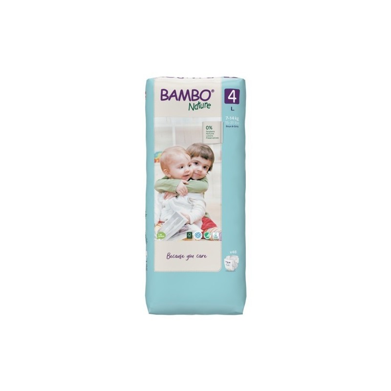 BAMBO NATURE TAILLE 4, 7-14KG 48 U