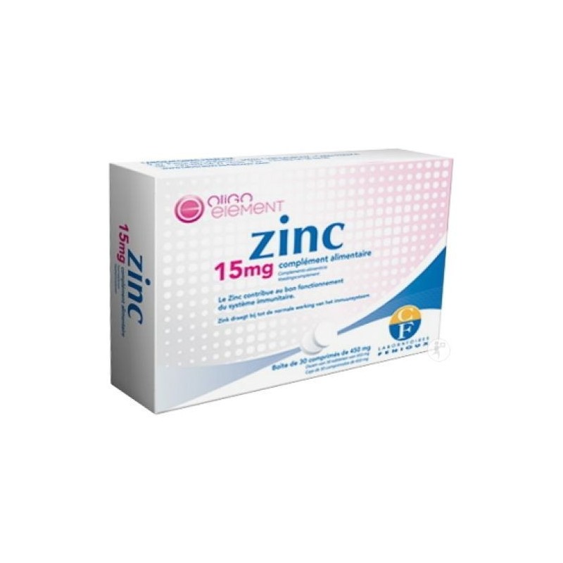 FENIOUX ZINC 15MG 30COMPRIMES