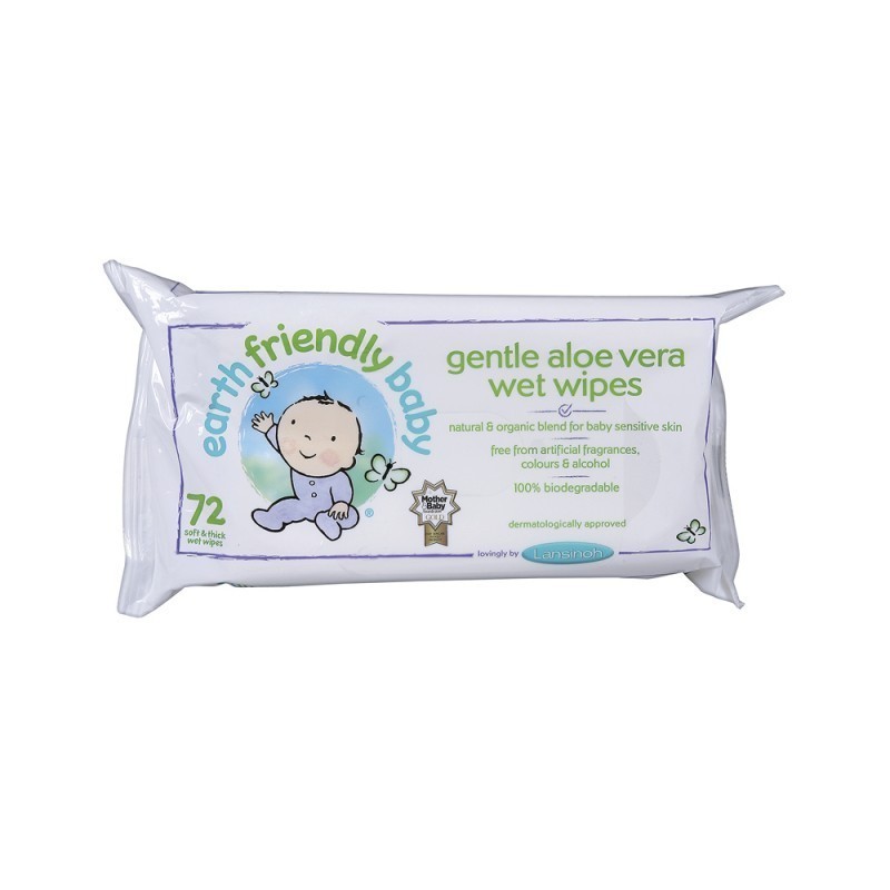 LANSINOH LINGETTE A L'ALOE VERA 72 UNITES