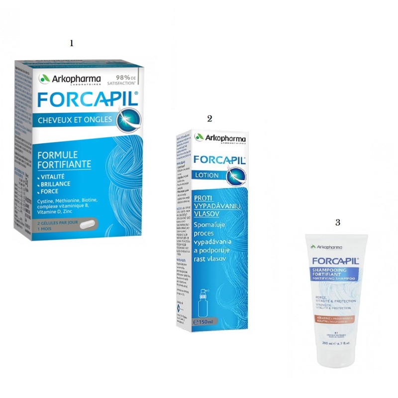 ARKO FORCAPIL COFFRET 180GEL+LOTION 150ML+SHAMP 200ML OFFERT