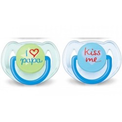 AVENT SUCETTE ORTHO 0-6M BOY/ELEP/PENG