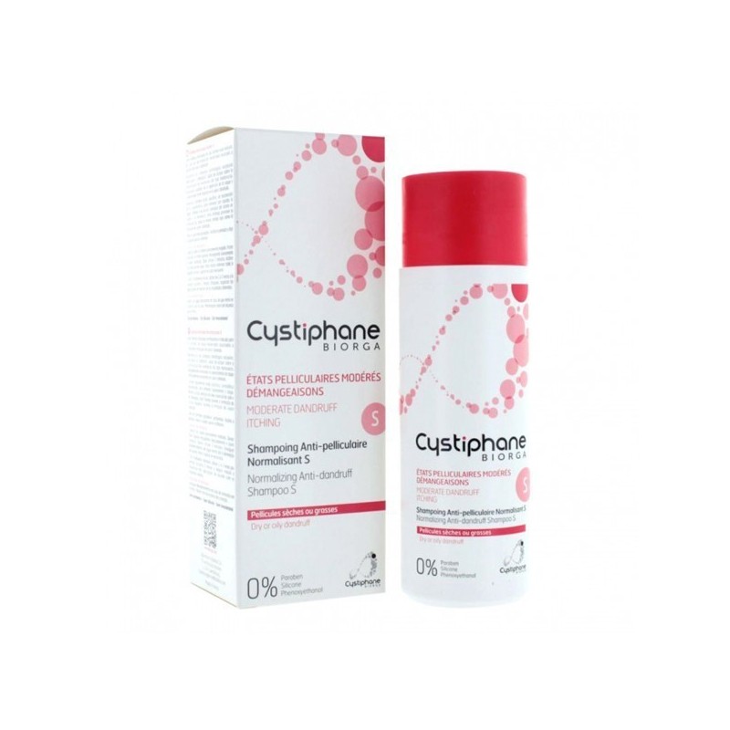 BIORGA CYSTIPHANE Shampooing anti-pelliculaire MODÉRÉS 200ML