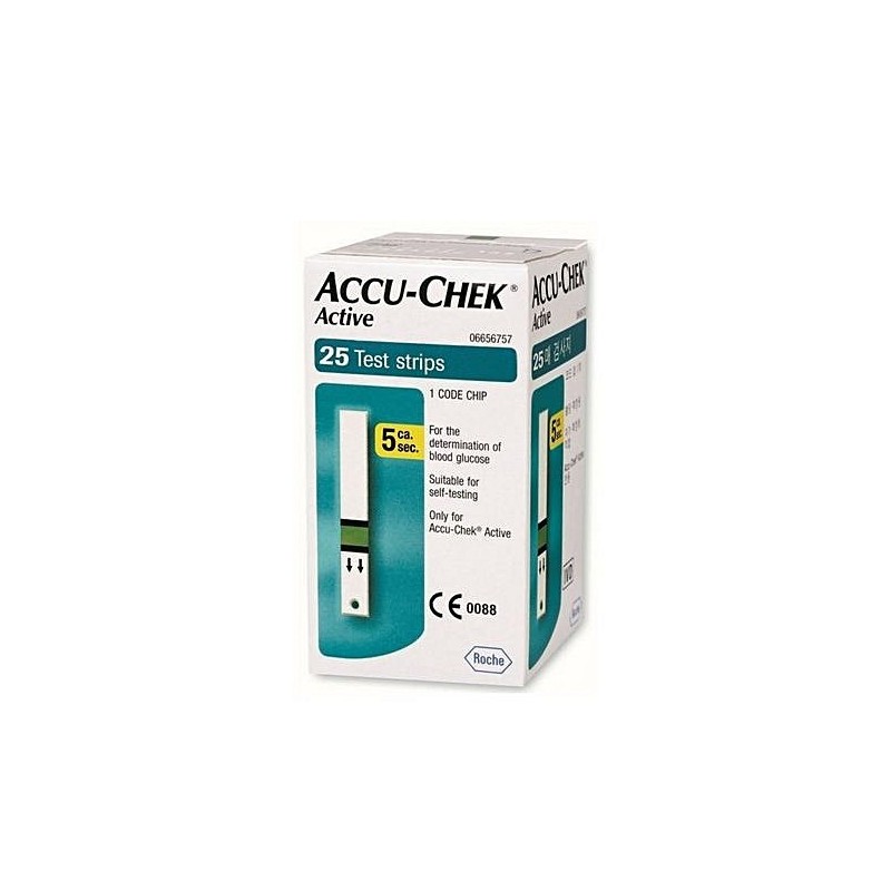 ACCU-CHEK ACTIVE 25 STR MIC