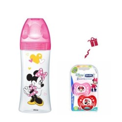 DODIE BIB INS+ 330ML MINNIE FUSHIA +6 M TET ROND 3 VIT D3