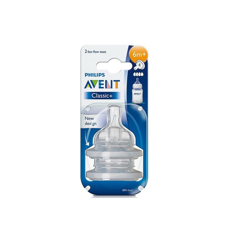 AVENT 2 TETINES -6M+ / 4T